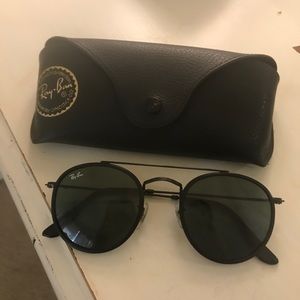 Rayban Black Double Bridge Sunglasses